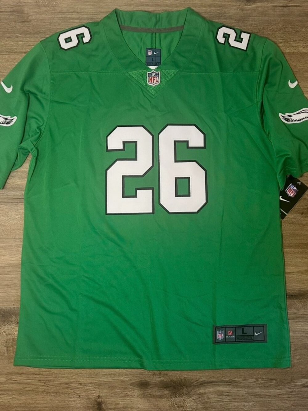 Saquon Barkley Eagles Jersey  Kelly green